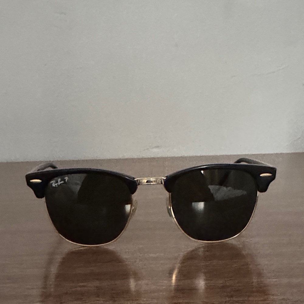 Ray-Ban Black and Gold Sunglasses